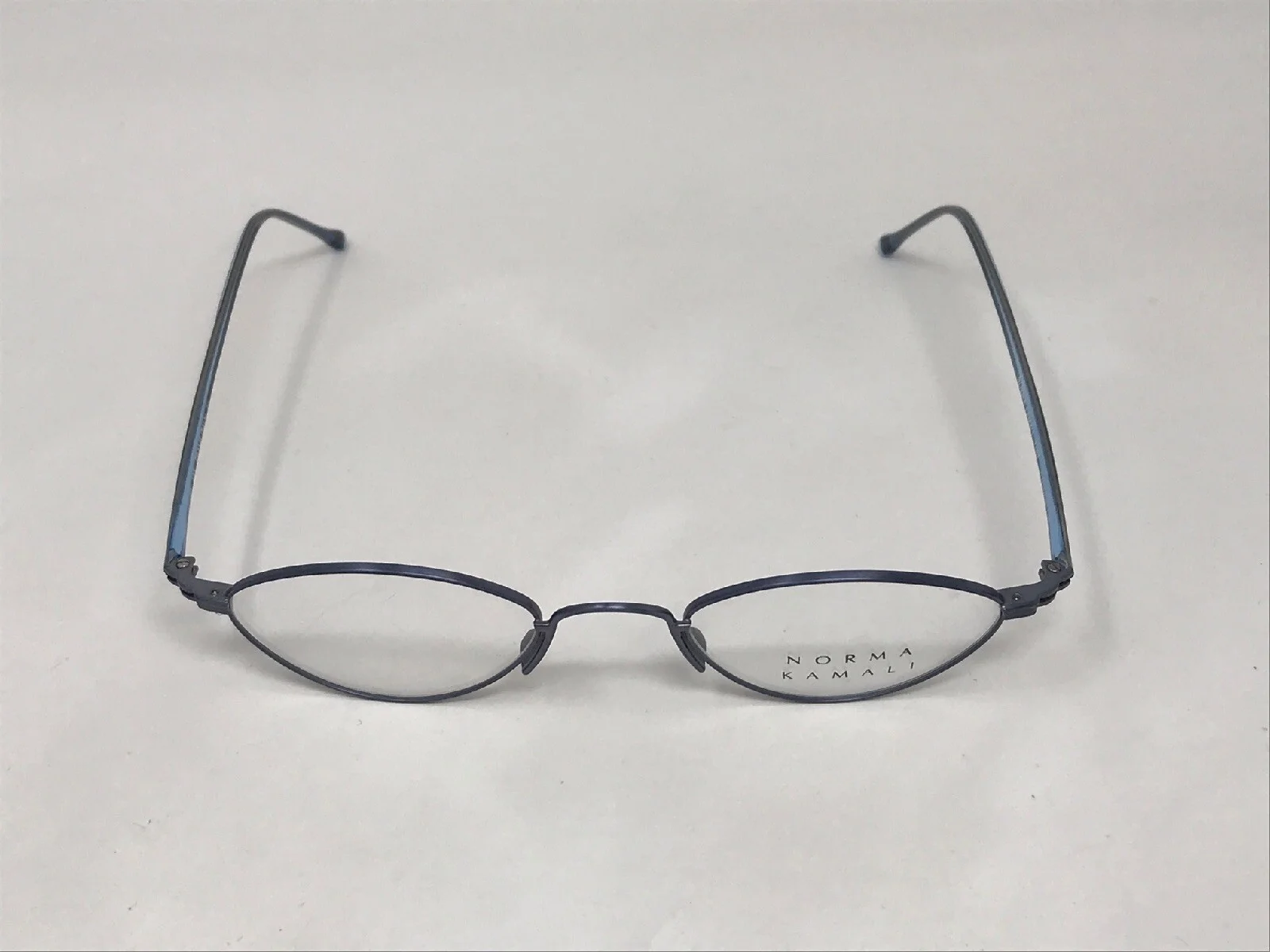 NORMA KAMALI MOD.7103 Eyeglasses Frame Petite 46-20-135 Blue Matte MF46 3