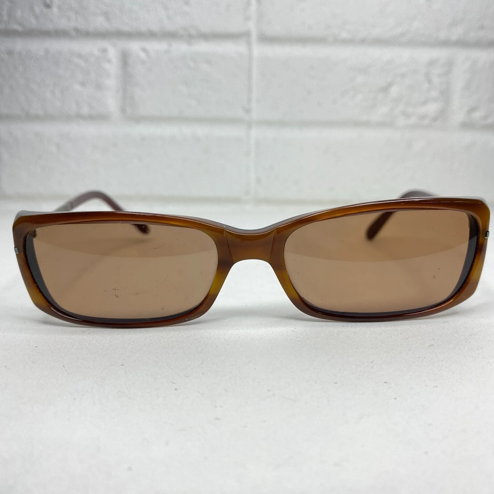 Norma Kamali Sunglasses Eyeglasses Framers Brown Womens Rectangular 17317