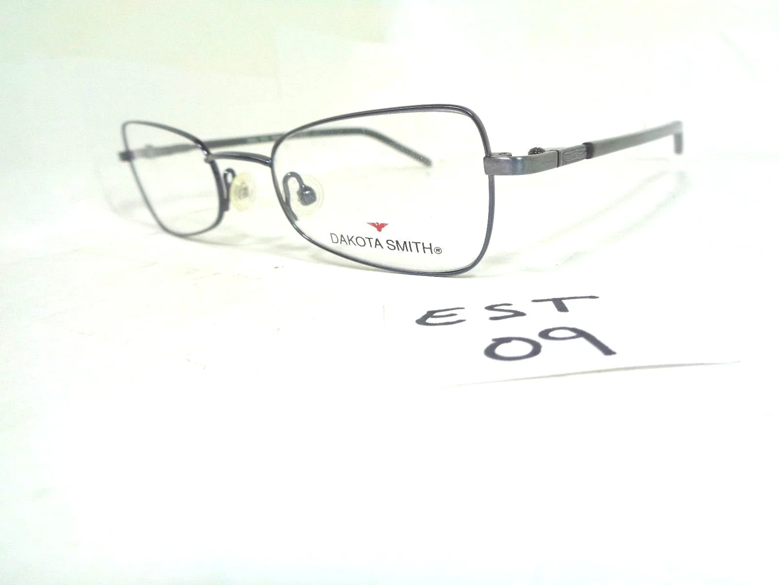 Nos DAKOTA SMITH Eyeglass Wedge Gray Stone Rectangular (EST-09) 2