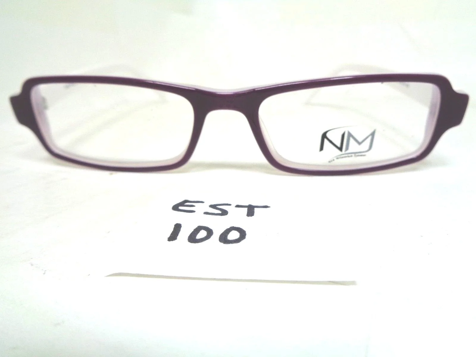 Nos NEW MILLENNIUM Eyeglasses Frame NM 206 Violet White Women