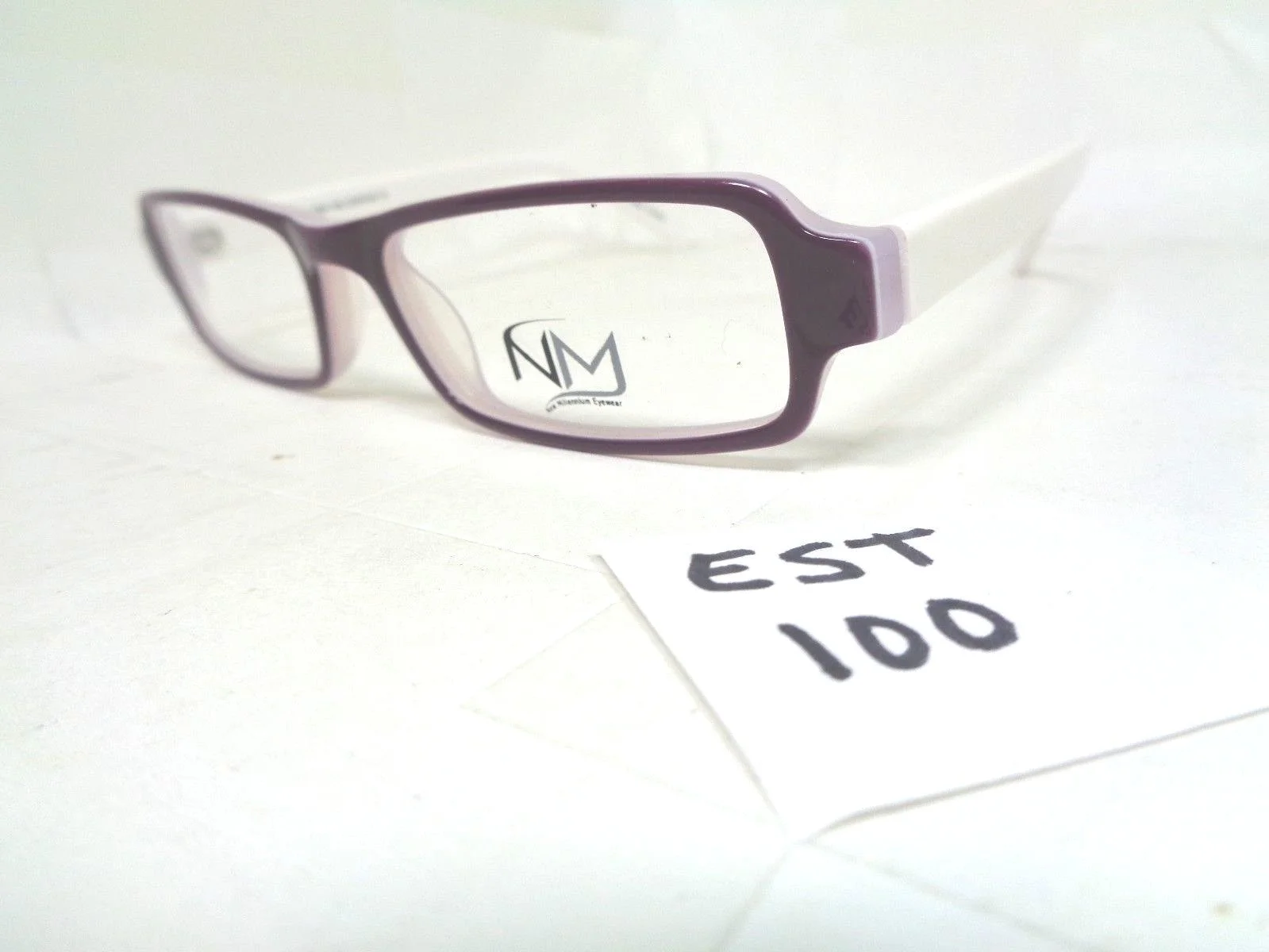 Nos NEW MILLENNIUM Eyeglasses Frame NM 206 Violet White Women 2