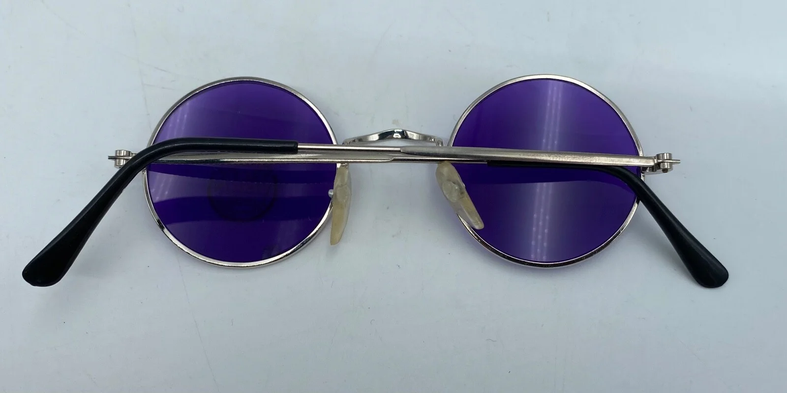 NOS Purple Tinted Steampunk John Lennon Sun Gear Jet Vision Sunglasses Round 4