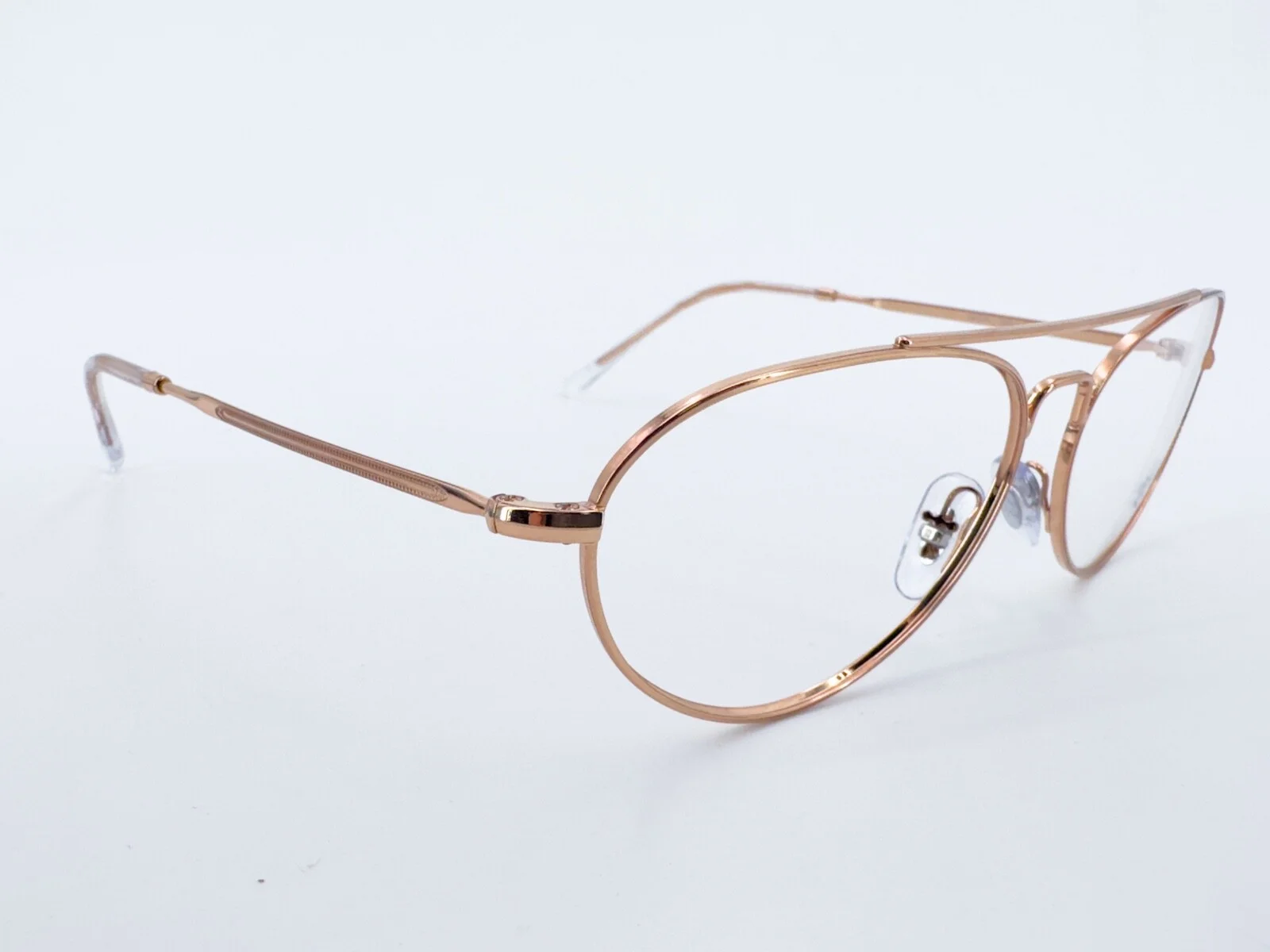 NOS Ray Ban RB 6454 Eyeglasses FRAMES 3094 Rose Gold 58-14-140 Aviator I063