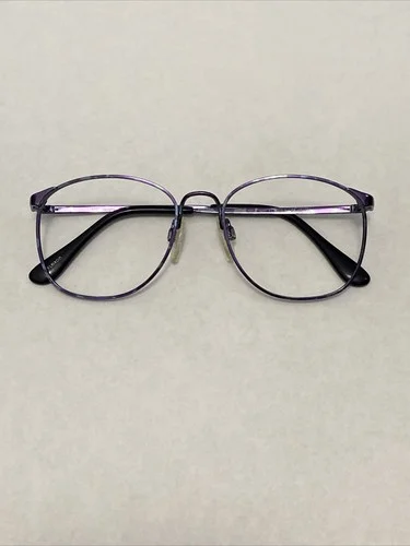 NOS Round Marcolin Accuflex 111 Purple Blue Blueberry Eyeglass Frames 50-16-130