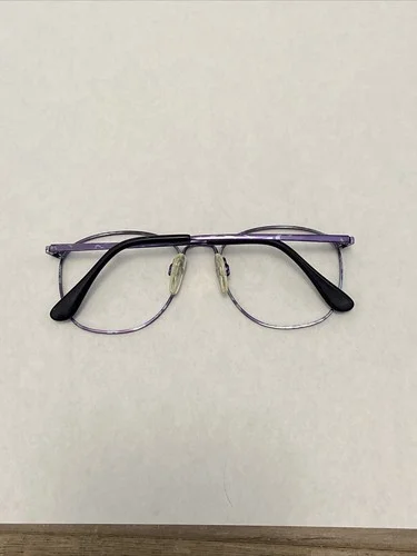 NOS Round Marcolin Accuflex 111 Purple Blue Blueberry Eyeglass Frames 50-16-130 4