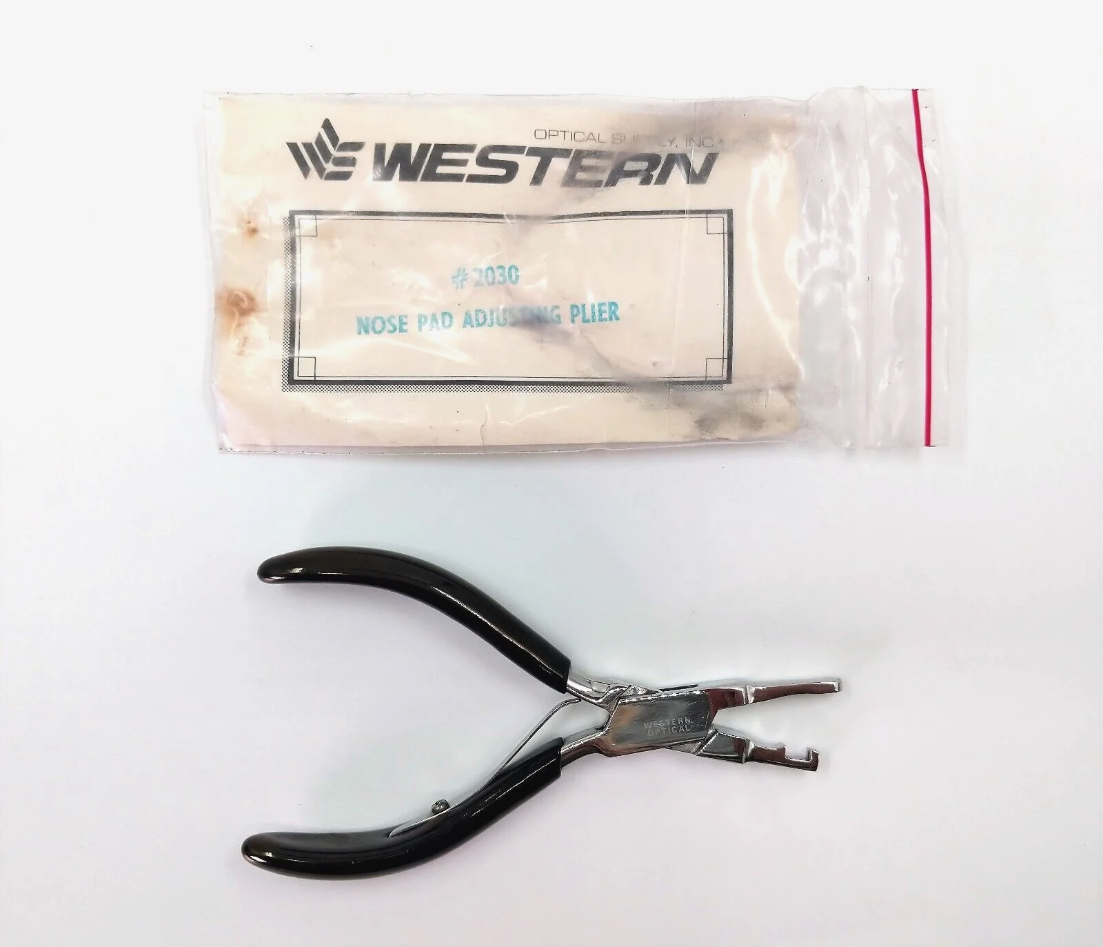 NOS! Western Optical Premium Nose Pad Adjusting Pliers #2030, Eyeglass Repairs 3