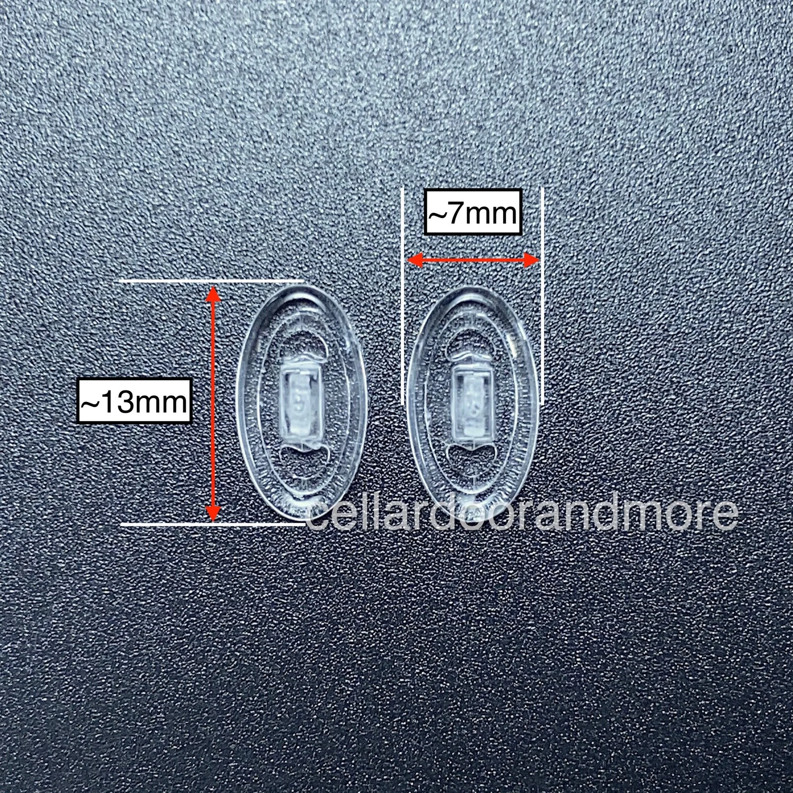 Nose Pads for Oliver Peoples Eyeglasses & Sunglasses Eyewear New 13mm Oval OP-52 2