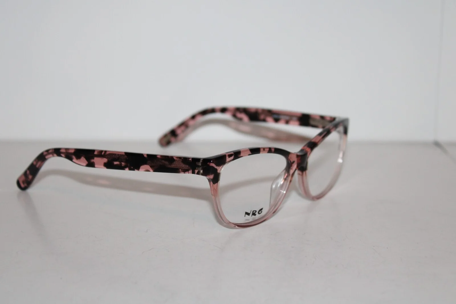 NRG R591 C2 51-14-128 PINK TORTOISE petite Womens Eyeglasses Frames demo unit 2