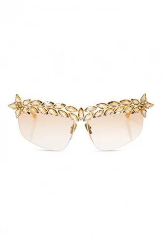 NWB ANNA-KARIN KARLSSON DECADENT TOO SUNGLASS Gold JAPANESE TITANIUM $2385 2