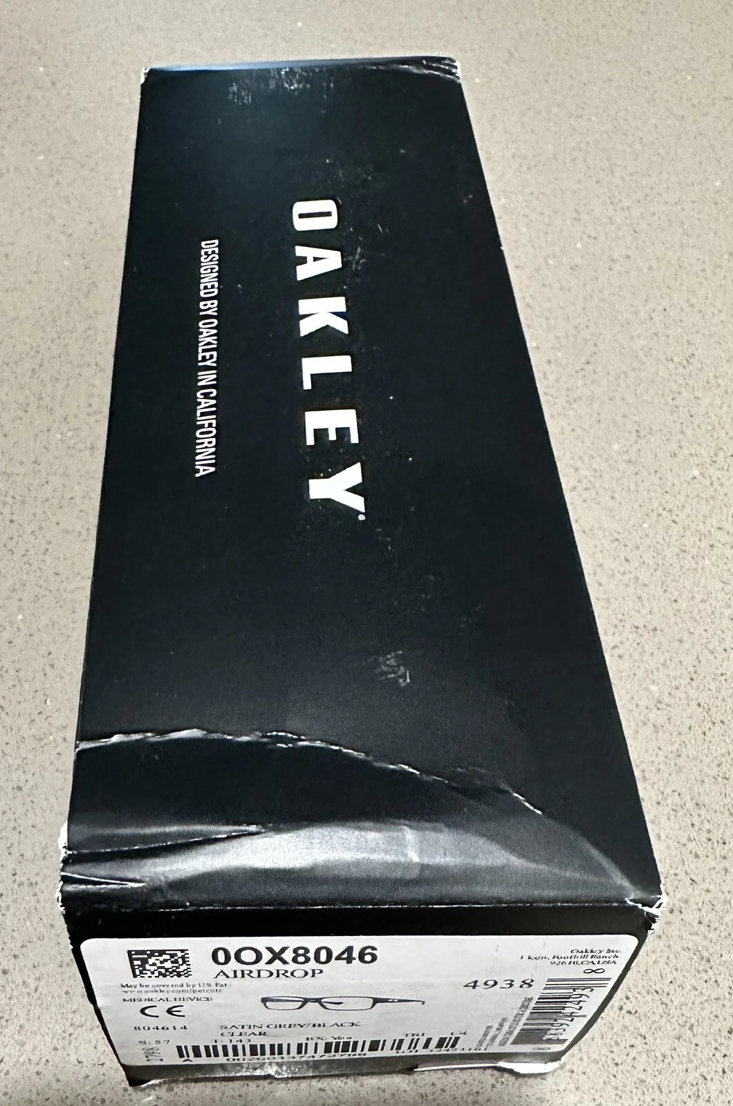 Oakley AiRDROP OX8046-1457 Satin Gray Black - Worn Look - 57-18-143 Eyeglasses 2