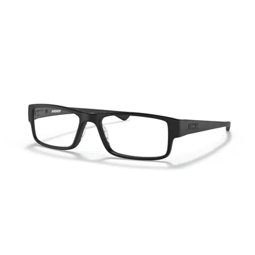 Oakley Airdrop OX8046 Eyeglasses Men Black Ink Rectangle 59mm New 100% Authentic