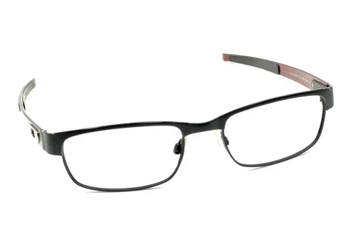Oakley Carbon Plate OX5079-0153 Matte Black Red Eyeglasses Frames 53-18 142
