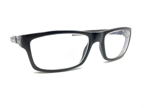 Oakley Currency Black Rectangle Eyeglasses Frames Designer Retro Men Women