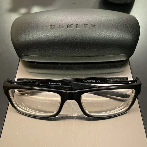 Oakley Currency OX8026-0154 Satin Black Eyeglasses Frames 54-17 133 Designer
