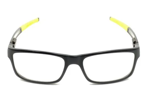 Oakley Currency OX8026-0854 Satin Black Yellow Eyeglasses Frames 54-17 133 2