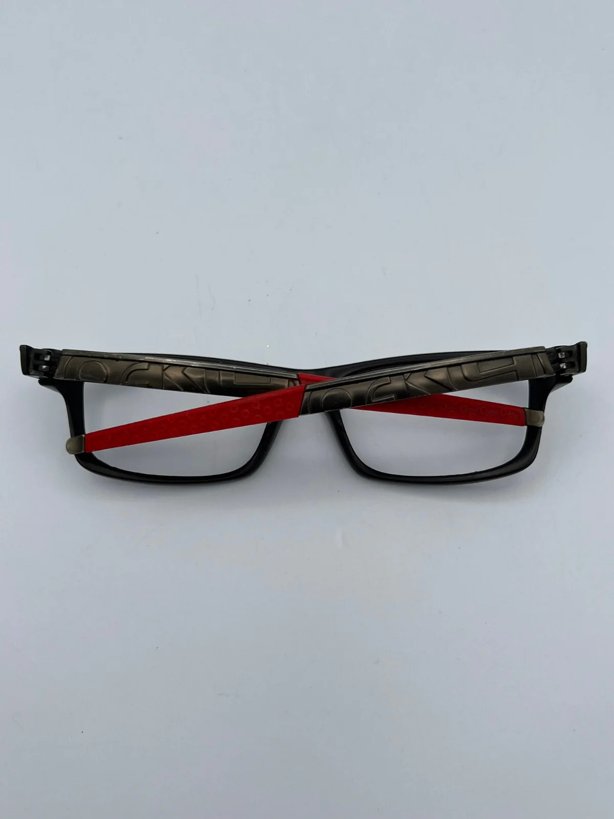Oakley Ducati Currency Eyeglass Frame 54-17 Black & Red 2
