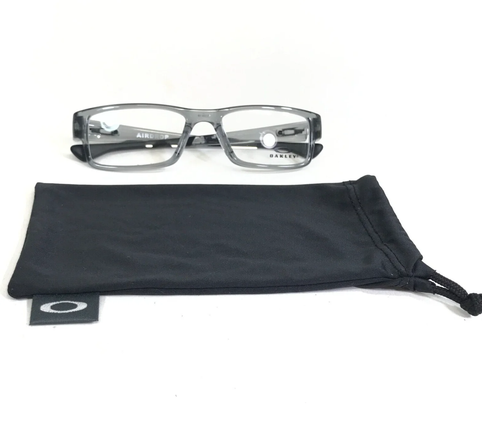 Oakley Eyeglasses Frames AIRDROP OX8046-0353 Grey Shadow Clear Smoke 53-18-143 2