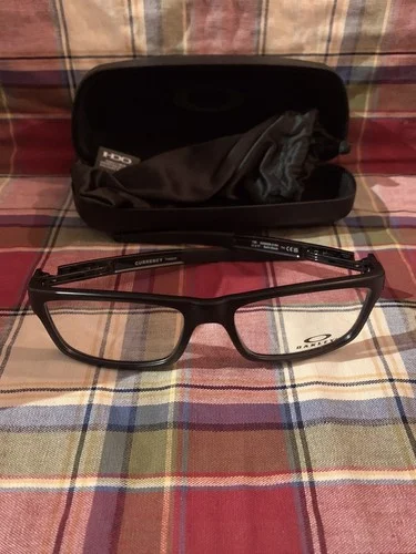 Oakley Eyeglasses Frames CURRENCY OX8026-0154 Satin Black Rectangular 54-17-133