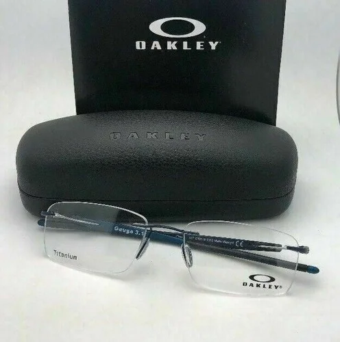 OAKLEY Eyeglasses GAUGE 3.1 OX5126-0352 52-18 Rimless Matte Midnight Blue Frames 2