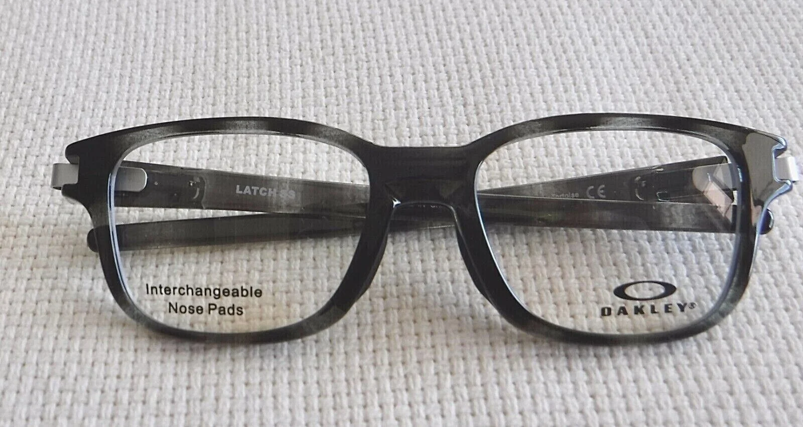 Oakley Latch SS Eyeglasses Grey Tortoise Frames with Clear lens OX8114-0350 2
