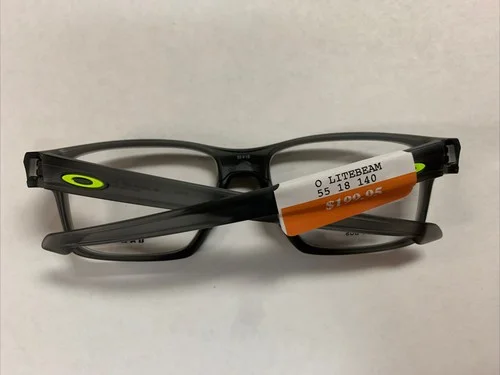 Oakley LITEBEAM OX8140-0255 Satin Grey Smoke Eyeglasses Frames 55-18-140 2