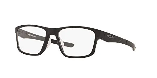 Oakley Mens Ox8051 Hyperlink Asian Fit Square Prescription Eyewear Frames, Satin Black/Demo Lens, 54 mm 2