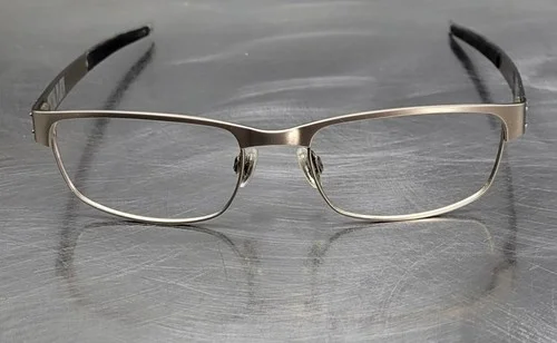 Oakley Metal Plate OX5038-0655 Brushed Chrome Gray Eyeglasses Frames 55[]18-140 2
