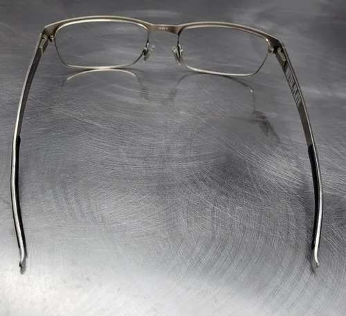 Oakley Metal Plate OX5038-0655 Brushed Chrome Gray Eyeglasses Frames 55[]18-140 4