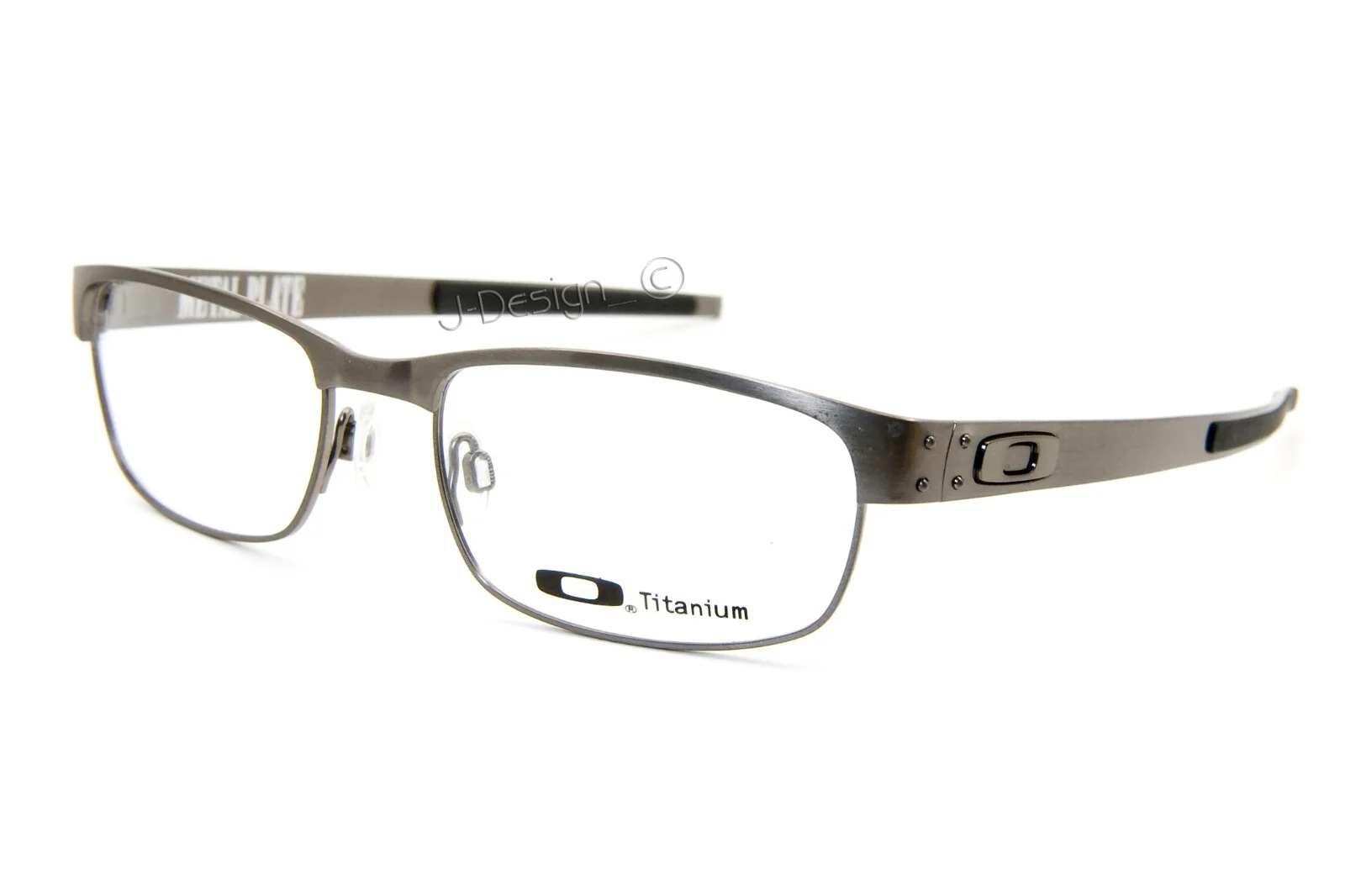 Oakley METAL PLATE OX5038-0655 Brushed Chrome Titanium size 55/18/140 Eyeglasses