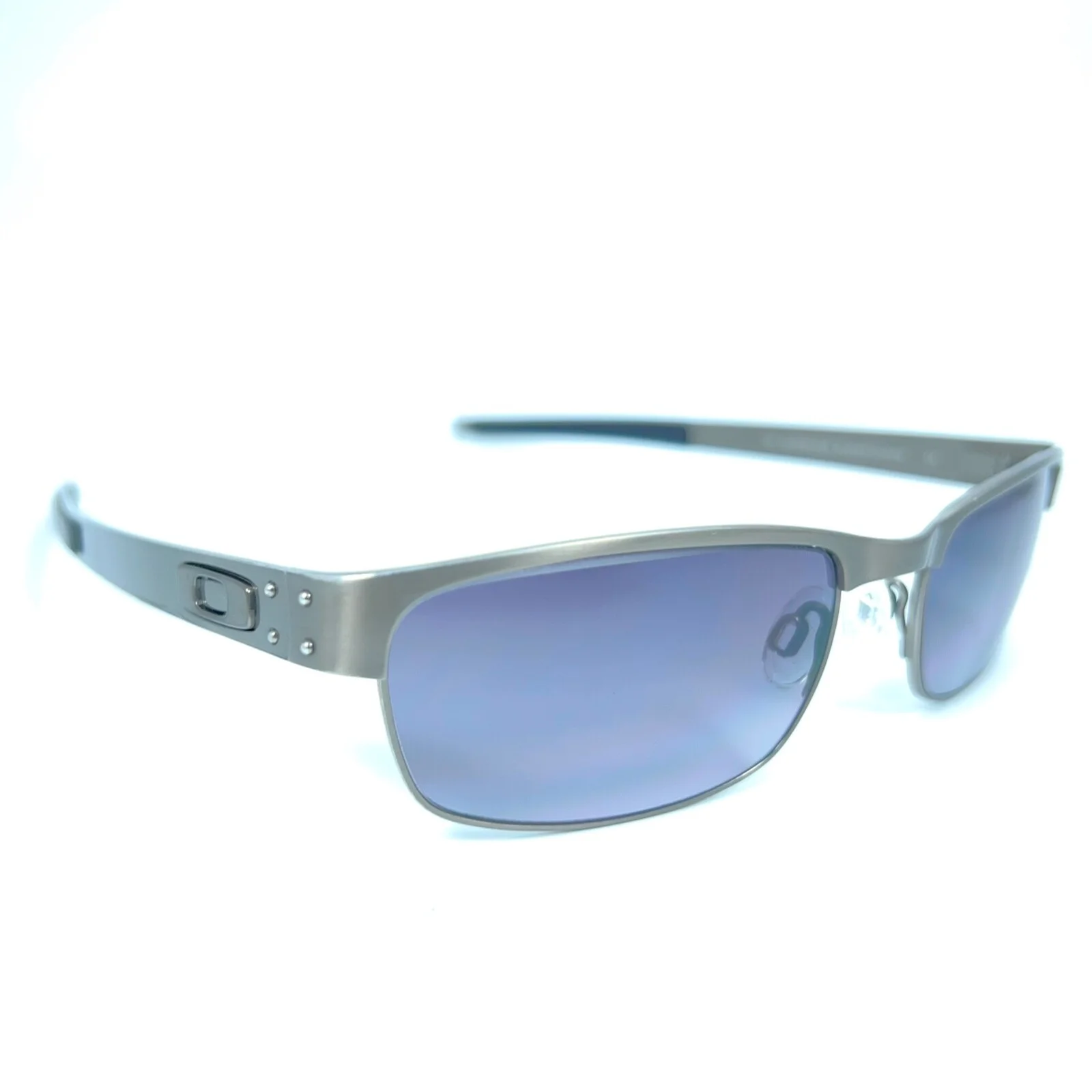 Oakley Metal Plate OX5038 0655 Eyeglasses Frame Brushed Chrome Flex 55-18-140 EU