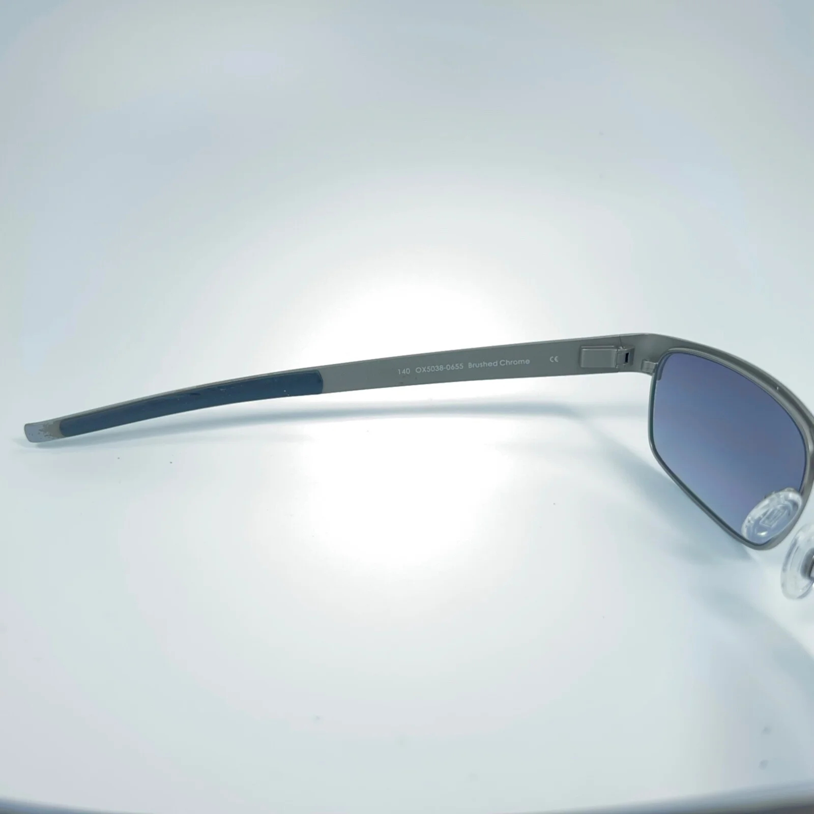 Oakley Metal Plate OX5038 0655 Eyeglasses Frame Brushed Chrome Flex 55-18-140 EU 4