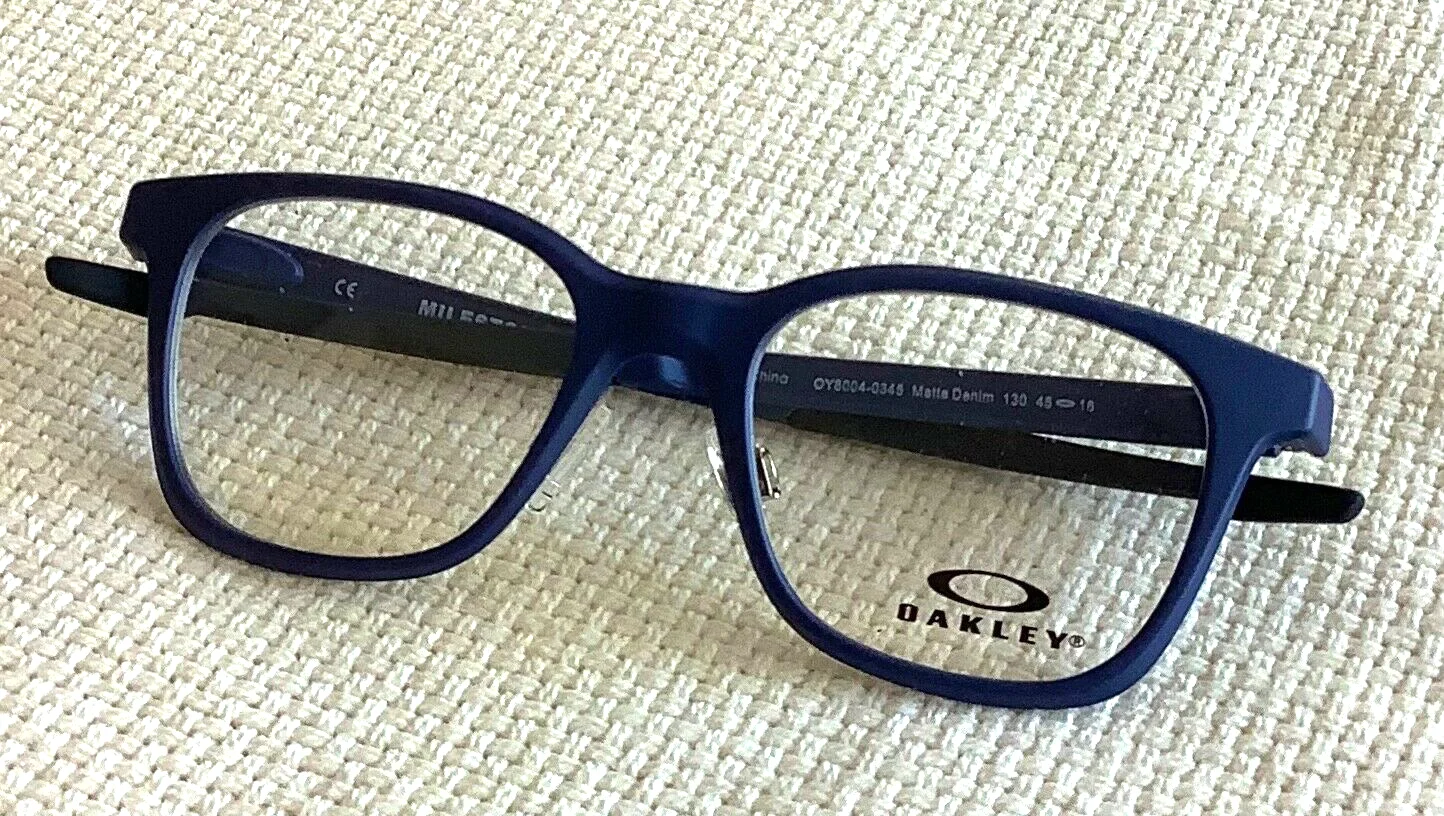 Oakley Milestone XS Eyeglasses Matte Denim Frames Clear Lens OY8004-0345 4
