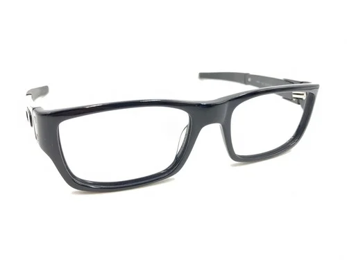 Oakley Muffler 22-202 Polished Black Gray Eyeglasses Frames 53-18 135 Men Women