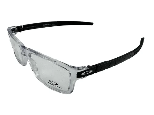 Oakley NEW Currency Polished Clear Frames Black Icon 54-17-133 Eyeglasses OX8026 2