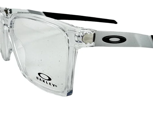 Oakley NEW Exchange Polished Clear Frames Stainless 54-17-136 Eyeglasses OX8055 3
