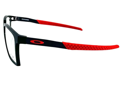 Oakley NEW Exchange Satin Black Frames Red Stainless 56-17-136 Eyeglasses OX8055 3