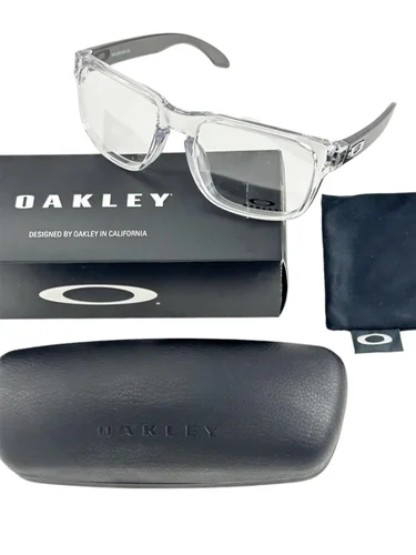 Oakley NEW Holbrook RX Polished Clear Frames Black 54-18-137 Eyeglasses OX8156