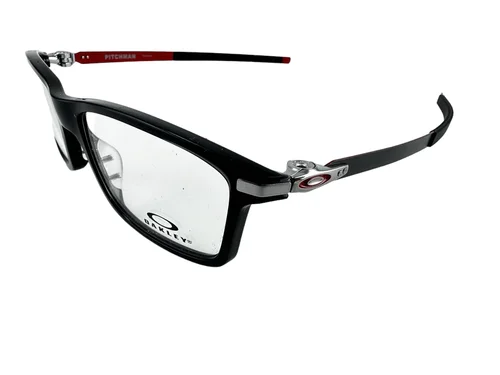 Oakley NEW Pitchman Black Ink Frames $250 Steel 55-18-140 Eyeglasses OX8050 2
