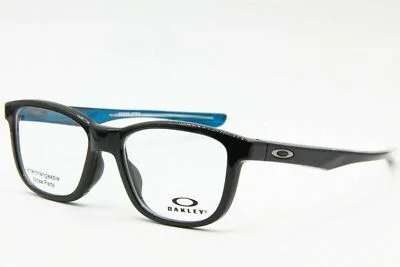 Oakley OX 8106 0250 Cross Step Eyeglasses Glasses Polished Black /Blue 50-16-135