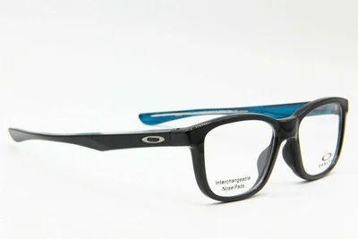 Oakley OX 8106 0250 Cross Step Eyeglasses Glasses Polished Black /Blue 50-16-135 3