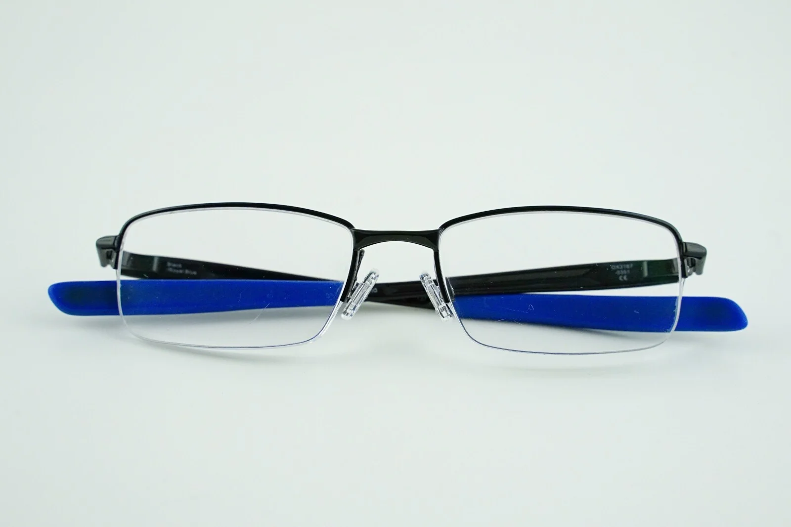 Oakley OX3167 Polished Black/Royal Blue Frames OX3167-0351 Eyeglasses 51-18-137 2