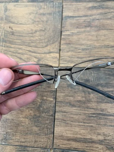 Oakley OX5101-0255 Satin Pewter Titanium Eyeglasses Used Authentic 55 G81