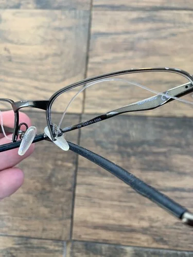 Oakley OX5101-0255 Satin Pewter Titanium Eyeglasses Used Authentic 55 G81 2