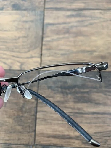 Oakley OX5101-0255 Satin Pewter Titanium Eyeglasses Used Authentic 55 G81 3