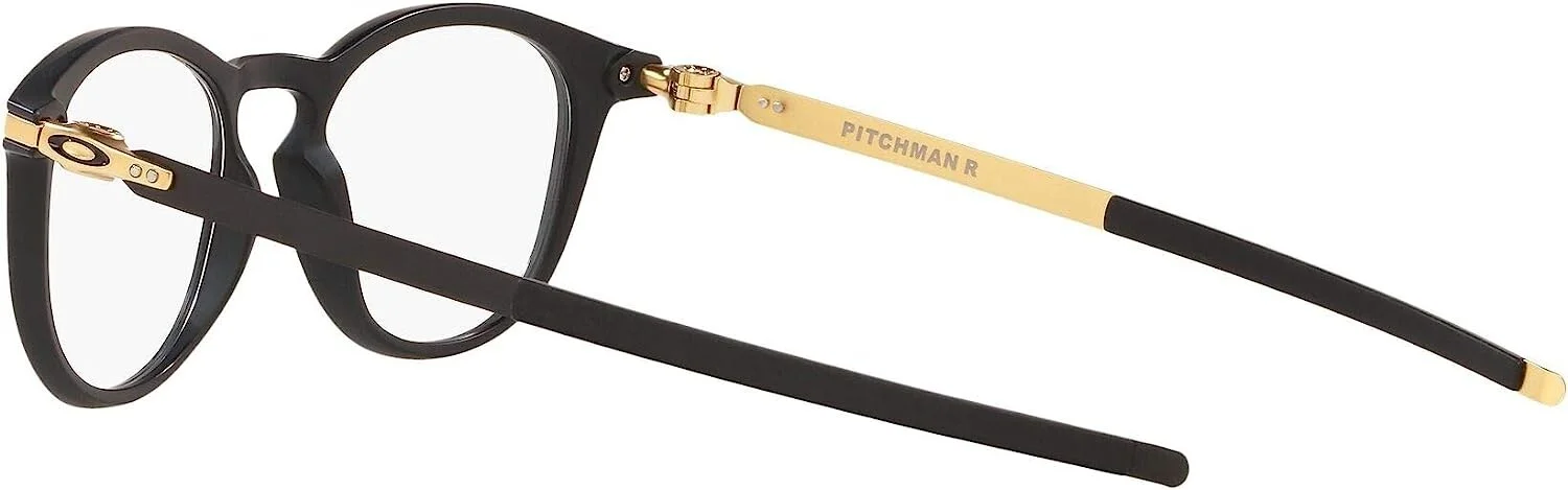 Oakley Ox8105 Pitchman R Round Prescription Satin Black on Satin Gold glasses 4