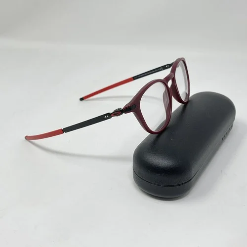 Oakley Pitchman R Eyeglasses OX8105-1650 Round 50-19 140 Satin Brick Red Rare