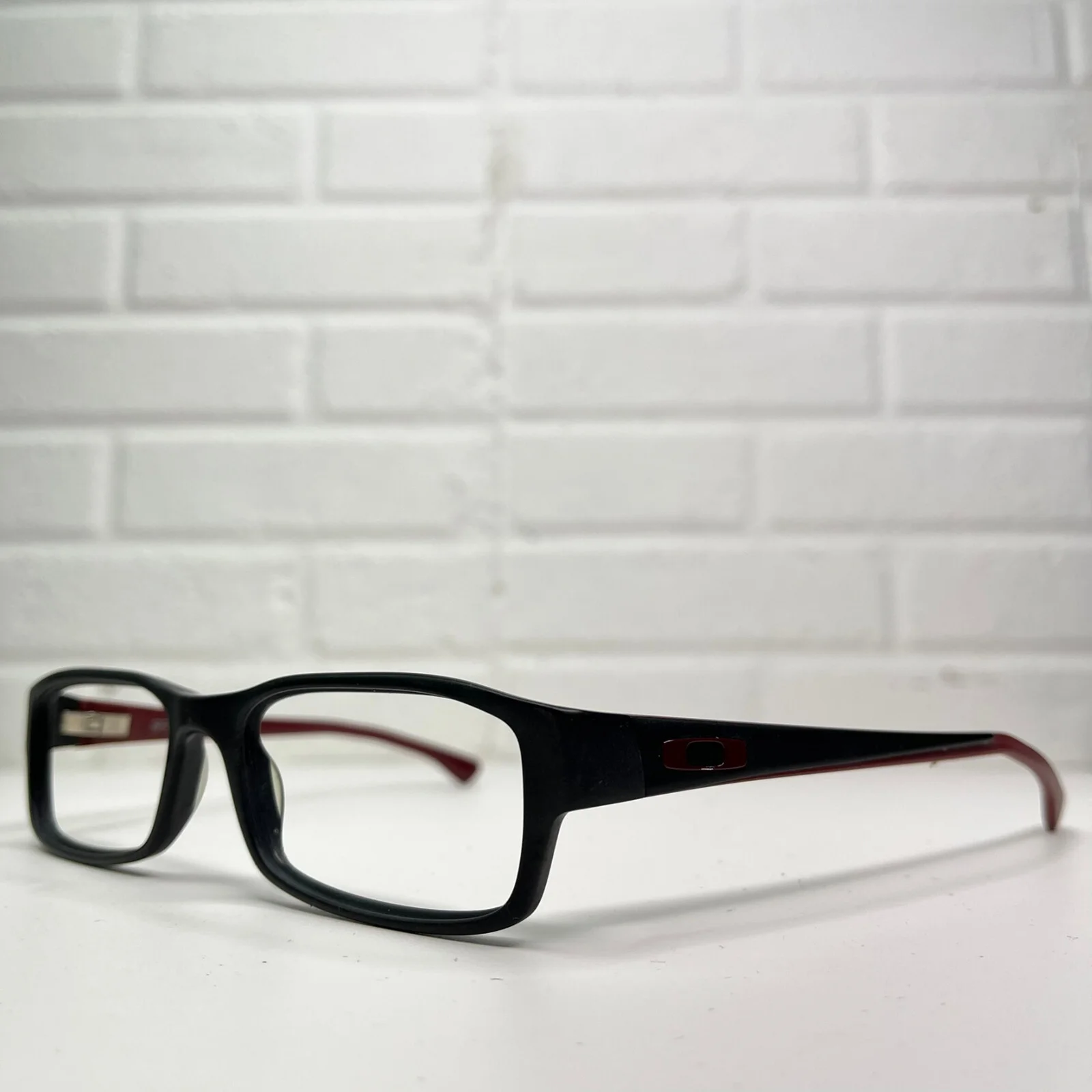 Oakley Servo OX1066-0455 Black Brick Red Eyeglasses Frames 55-18 140 1184 2