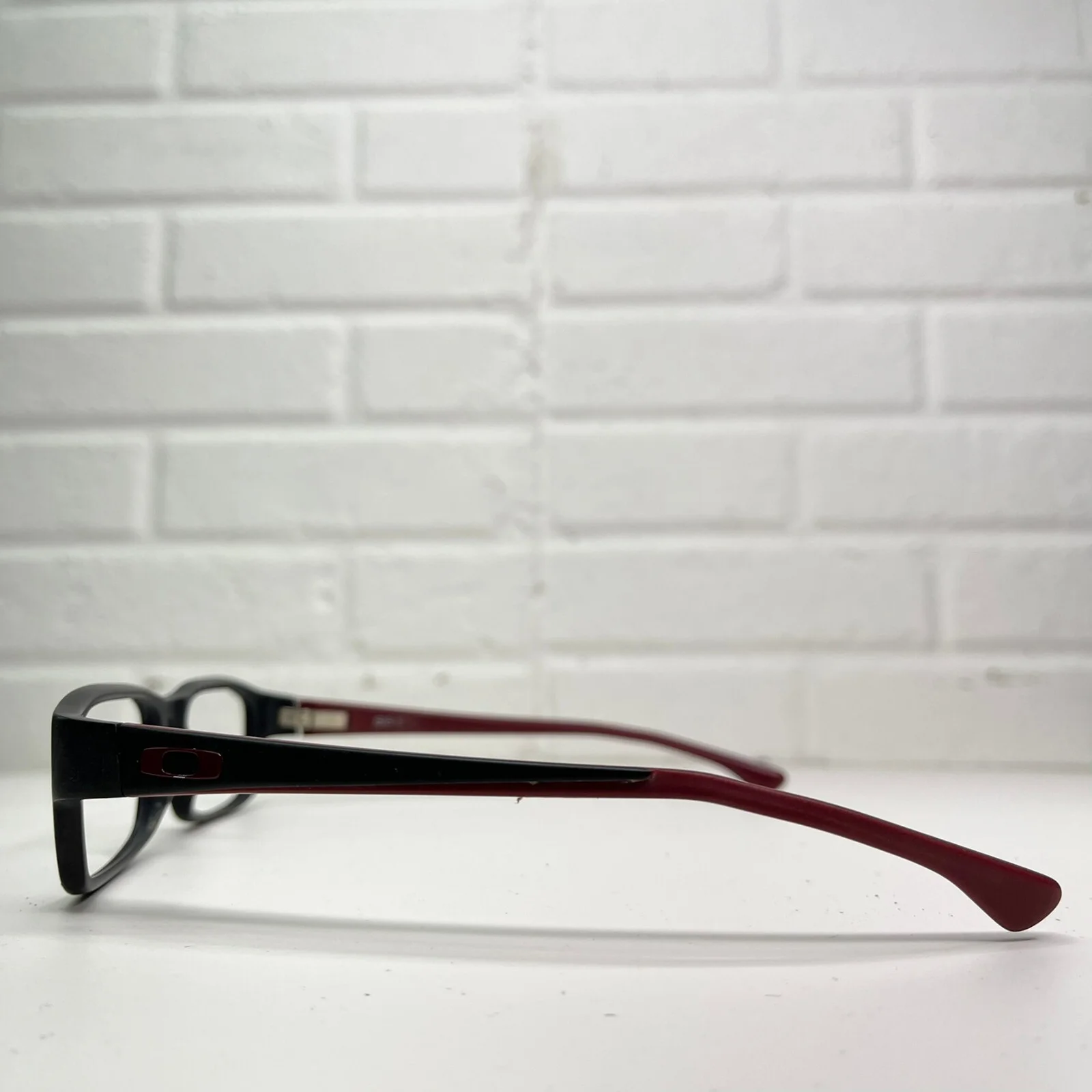 Oakley Servo OX1066-0455 Black Brick Red Eyeglasses Frames 55-18 140 1184 3