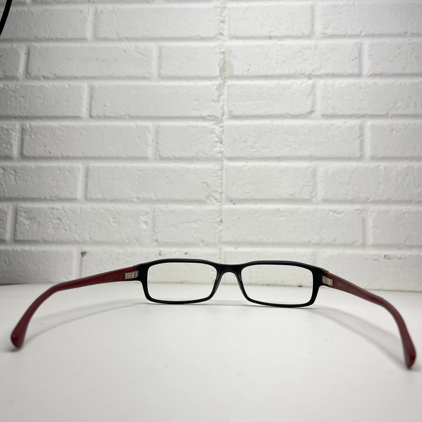 Oakley Servo OX1066-0455 Black Brick Red Eyeglasses Frames 55-18 140 1184 4