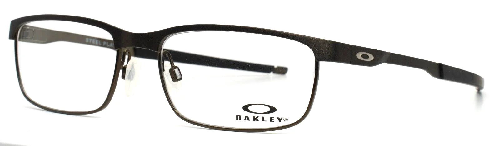 OAKLEY Steel Plate OX3222-0456 Powder Pewter Mens Rectangle Eyeglasses 56-18-141